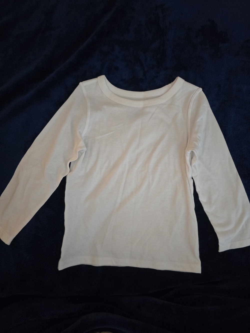 Cat & Jack White Long-Sleeve Crewneck Tee